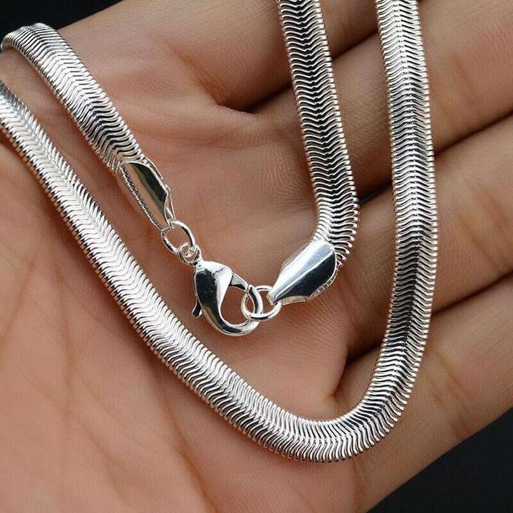 Snake silver chain sale