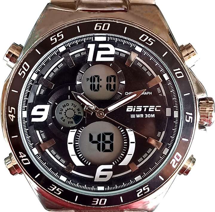 BISTEC Stainless Steel Dual Time Watch For Men Boys Analog Digital Watch For Men Buy BISTEC Stainless Steel Dual Time Watch For Men Boys Analog Digital Watch For Men AD 1011 Online at Best