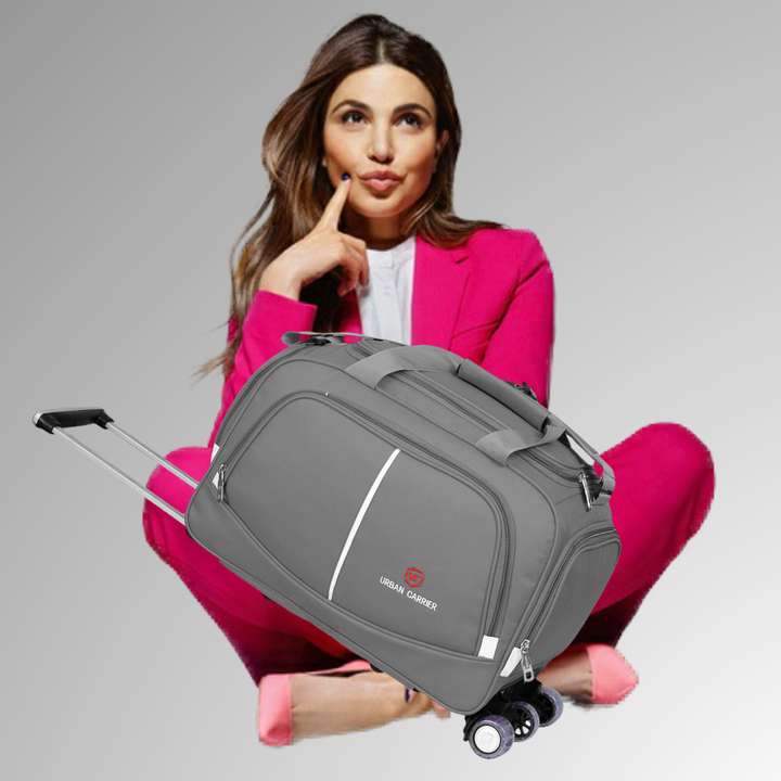 urban carrier Expandable 65 L Stylish Trolley Bag For Traveling Travel Duffel Luggage Bag Grey Duffel With Wheels Strolley Grey Price in India Flipkart
