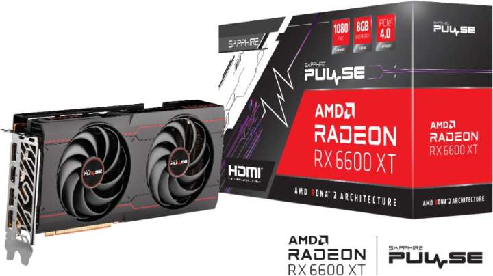 AMD AMD Radeon Sapphire PULSE Radeon™ RX 6600 XT Graphic Card with 8 GB  GDDR6, RDNA™ 2 8 GB GDDR6 Graphics Card - AMD : Flipkart.com