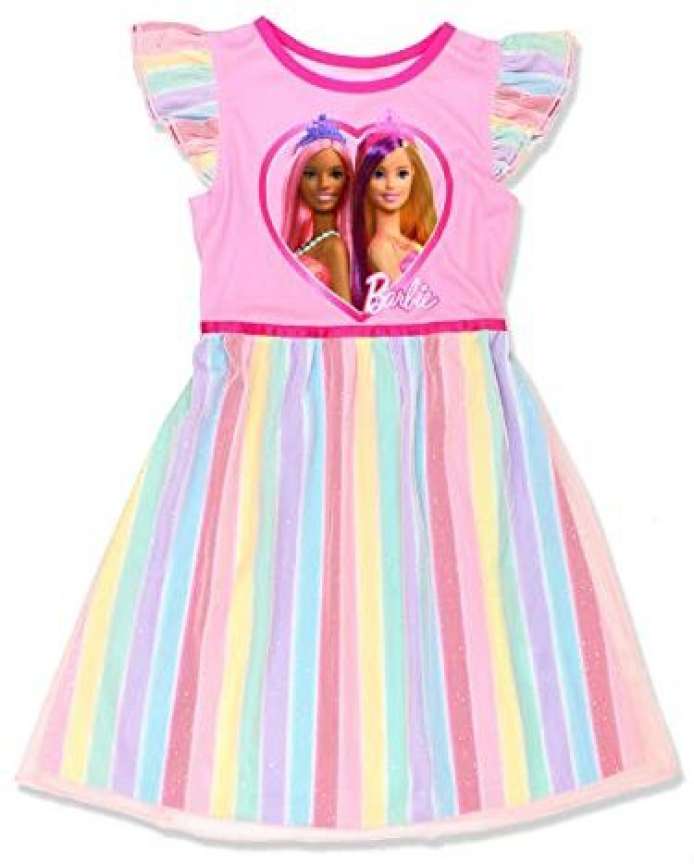 Rainbow dress barbie deals