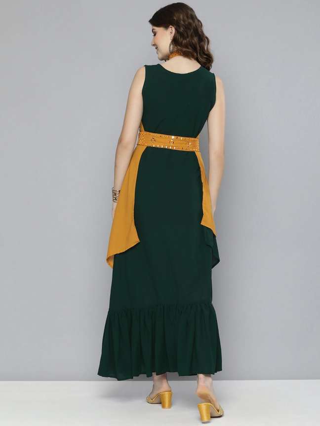 Red yellow green dress hotsell