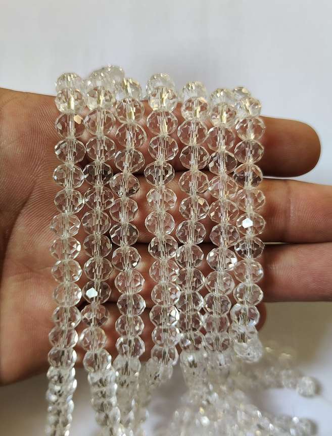White crystal beads cheap