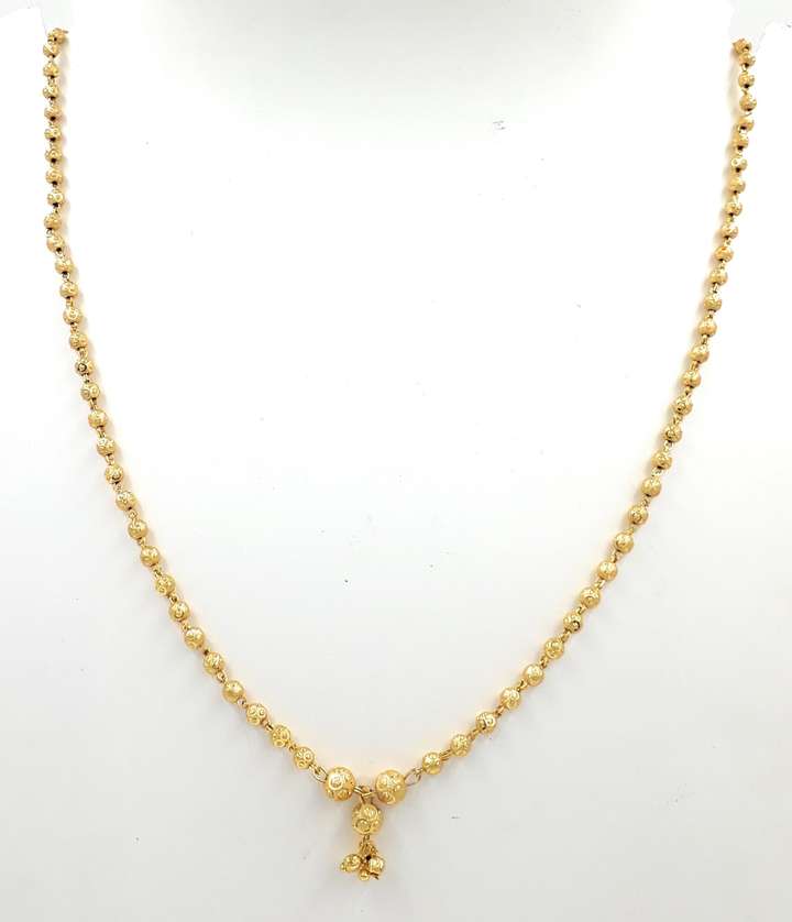 Anujeet Fashion Hub Latest Gold Plated Covering Short Slim Ball Chain Dollar for Women Girls Gold plated Plated Copper Chain Price in India Buy Anujeet Fashion Hub Latest Gold Plated Covering Short Sl...