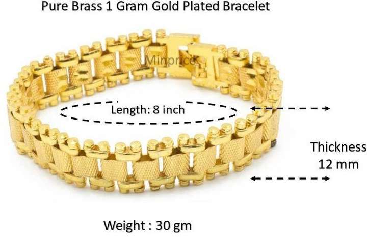 Minprice Brass Gold plated Bracelet Price in India Buy Minprice Brass Gold plated Bracelet Online at Best Prices in India Flipkart