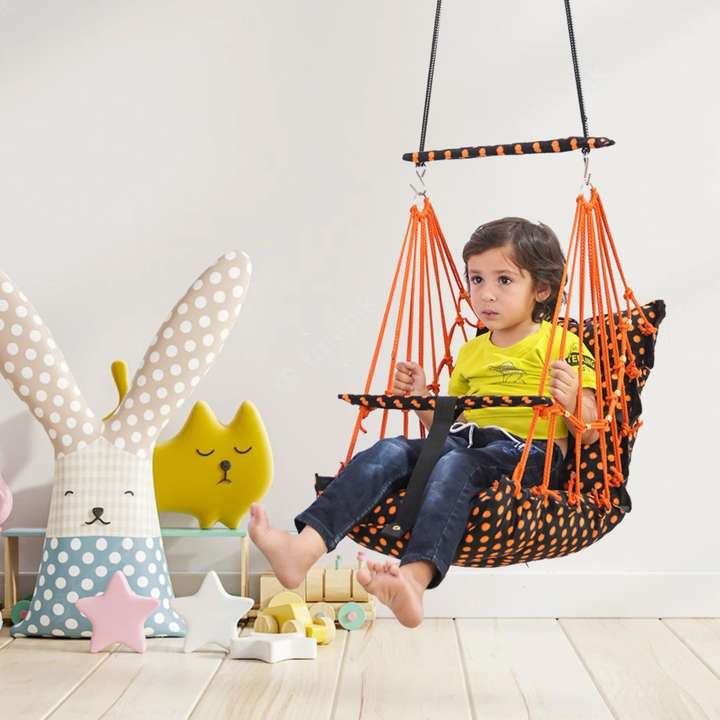 JD ENTERPEISE Cotton Swing Chair For Kids Baby s Children Folding Washable 1 6 Years Swings Buy Baby Care Products in India Flipkart