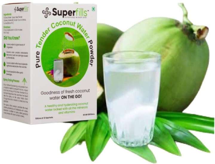 superfills Pure Tender Coconut water powder 10 sachets X 10gm Energy Drink Energy Drink Price in India Buy superfills Pure Tender Coconut water powder 10 sachets X 10gm Energy Drink Energy