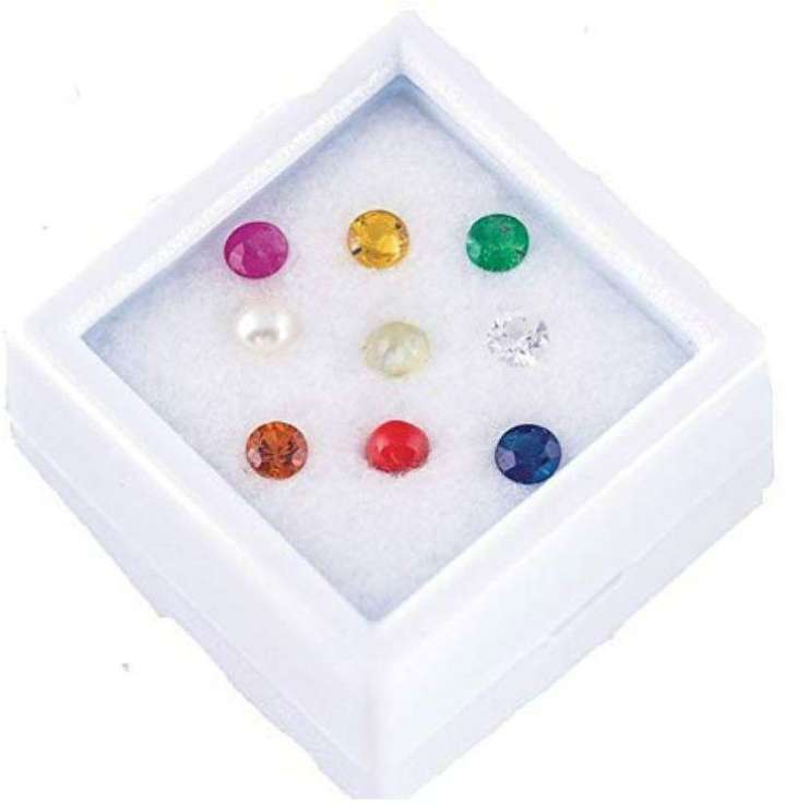 3 cm Price in India Buy PAYSTORE 9 Planets Navgrah Stone 4mm Box for Navgrah Grah Shanti Energised gemstone Decorative Showpiece 3 cm online at Flipkart