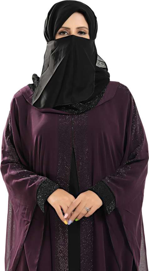 TUCUTE Chiffon Self Design Abaya With Hijab Price in India Buy TUCUTE Chiffon Self Design Abaya With Hijab online at Flipkart