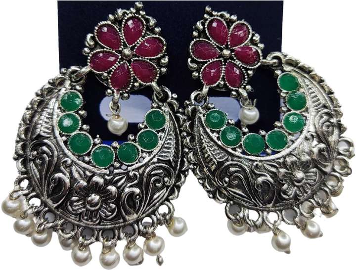 Flipkart Buy Tanishq Traditional Design Silver Fabulous Drop Earrings For Women Girls Brass Earring Set Online at Best Prices in India