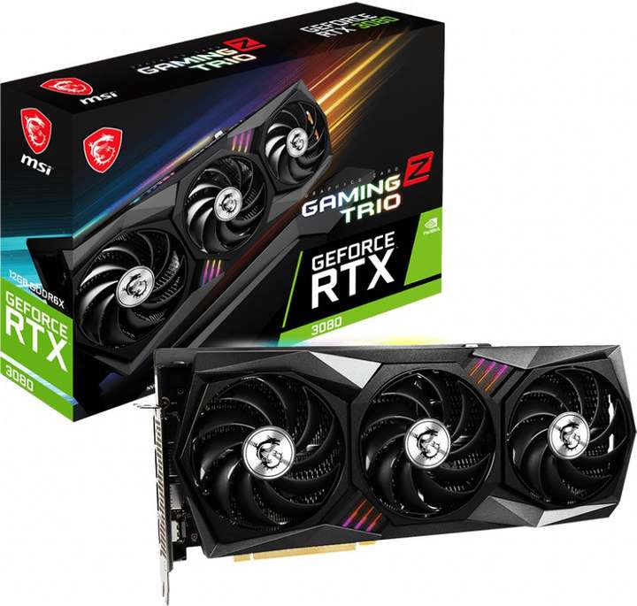 MSI GeForce RTX 3080 GAMING Z TRIO 12G LHR GDDR6X 12 GB NVIDIA 