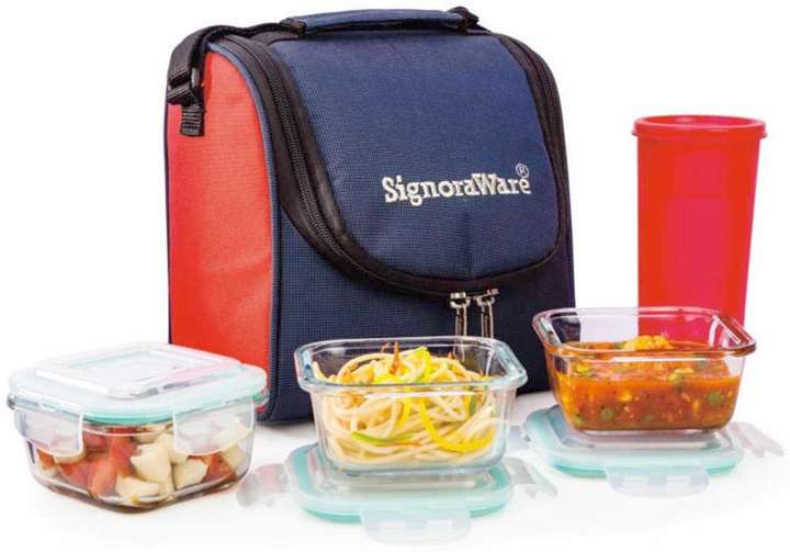 Flipkart Signoraware Best Glass Lunch Box 1503 3 Containers Lunch Box