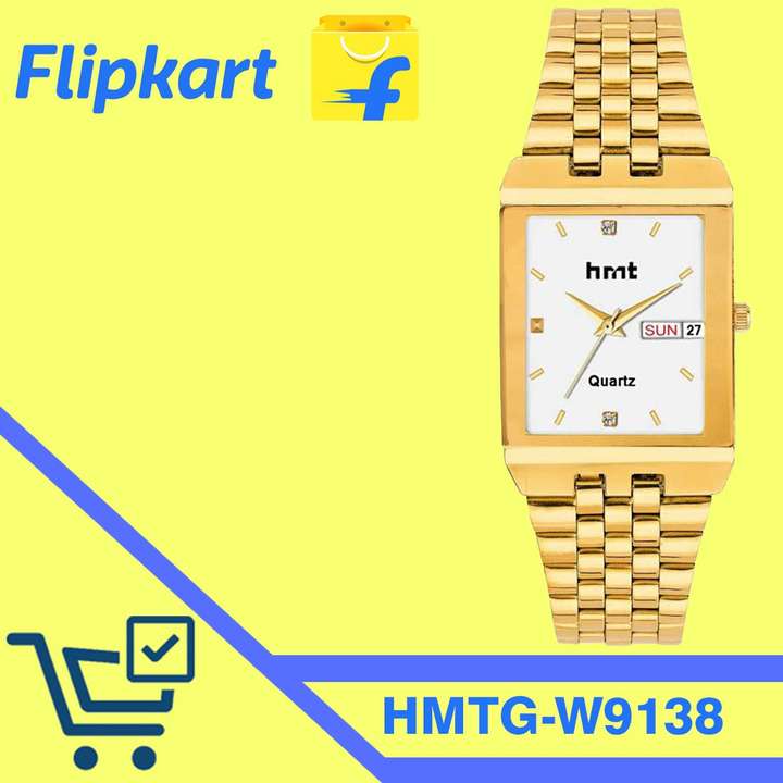 hrnt W9138 9138 Golden Watches Hands Watch Mens Watches Golden Plated Day Date Mens Watch Analog Watch For Men