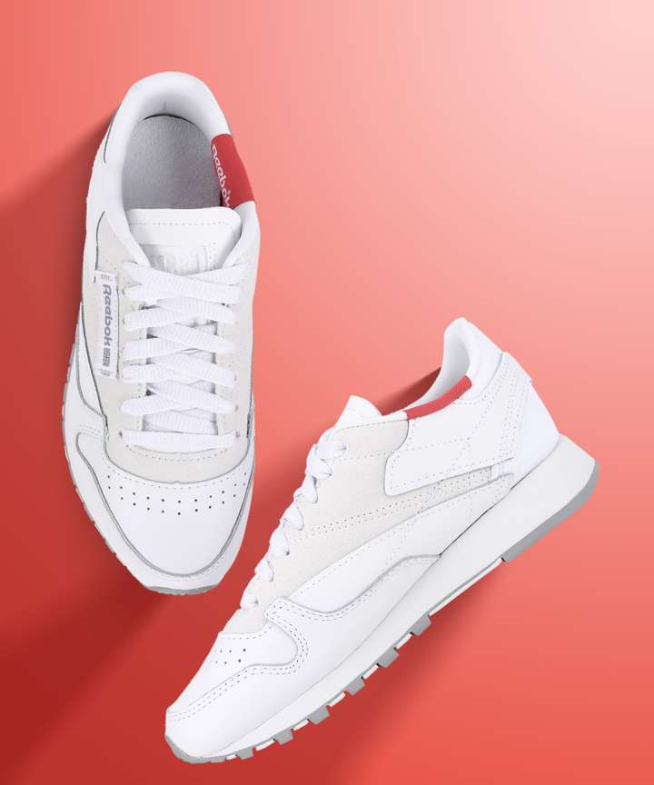 Ladies white reebok classics clearance