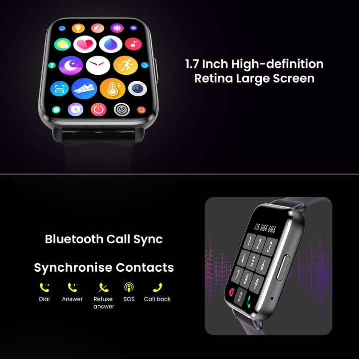 Dr Trust USA HealthPal 2 1.7 Bluetooth Calling Multi Sports Modes SPO2 Music Control Smartwatch Price in India Buy Dr Trust USA HealthPal 2 1.7 Bluetooth Calling Multi Sports