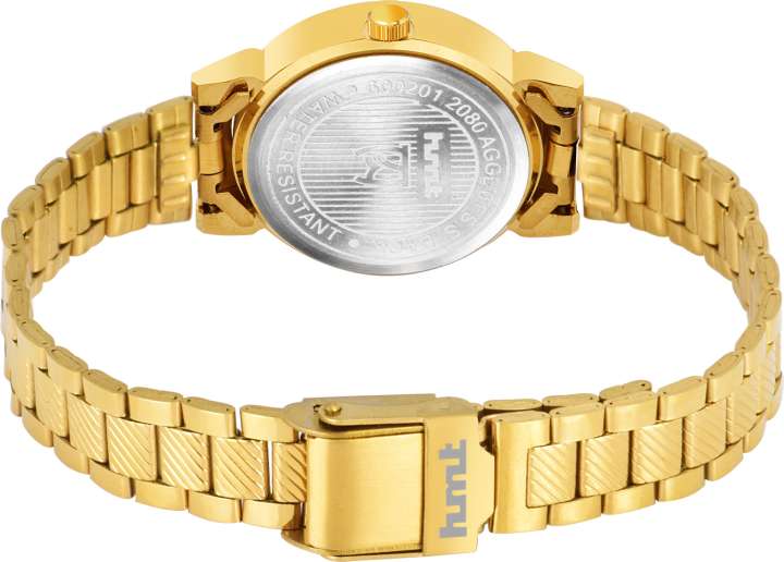 Hmt quartz ladies gold watch price sale