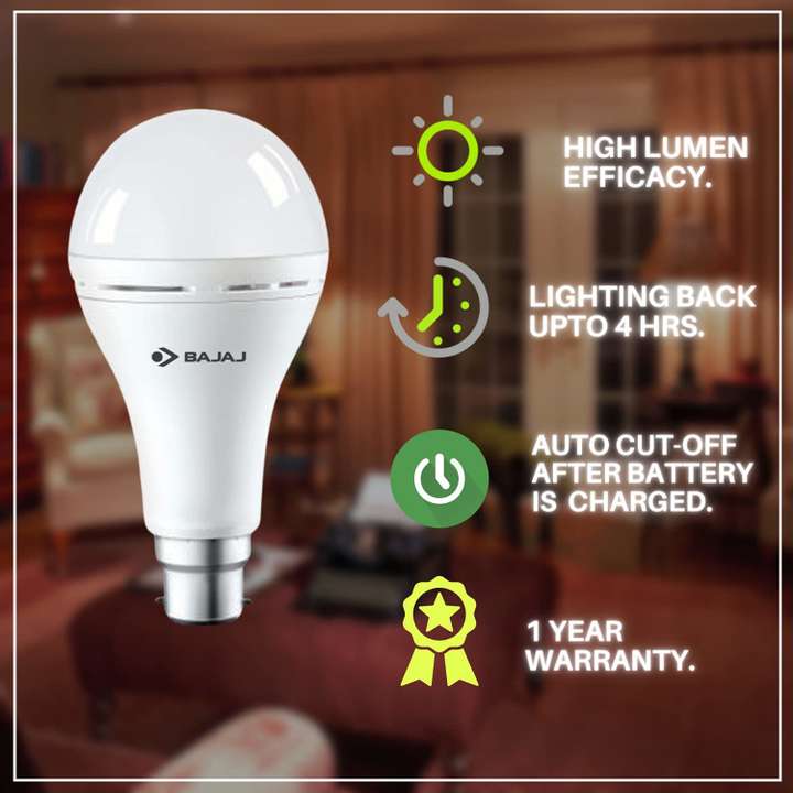 Bajaj charging bulb discount