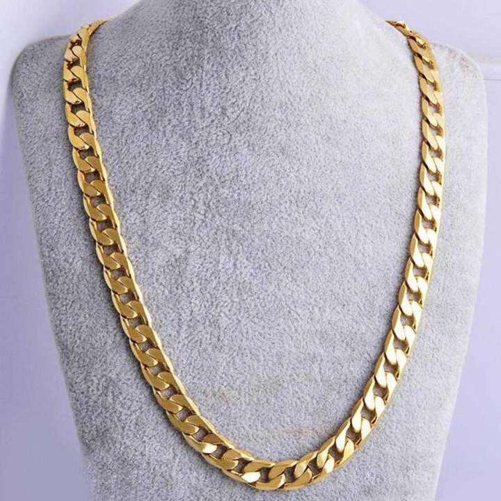 Syfer 24K Gold Plated Chain for Boys and Girls High Polish Gold Chain 24 Inch Gold plated Plated Stainless Steel Chain Price in India Buy Syfer 24K Gold Plated Chain for Boys