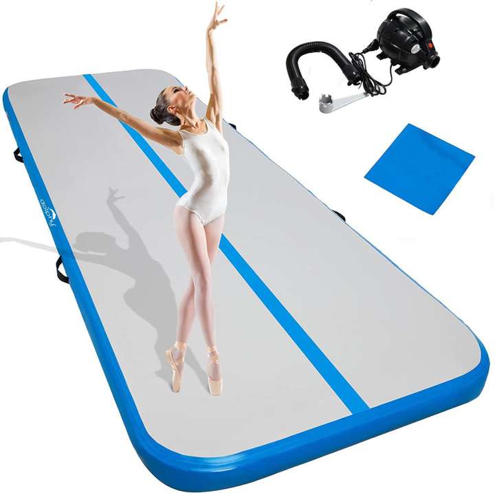 DOLPHY 10ft Inflatable Air Gymnastics Mat Training Tumbling Mat 4 inches Thickness Blue 100 mm Gymnastic Mat Buy DOLPHY 10ft Inflatable Air Gymnastics Mat Training Tumbling Mat 4 inches Thickness Blue