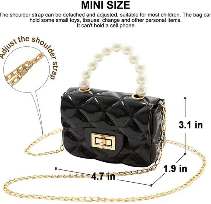 BATCAT White Clutch Mini Sling Bag Fashion Girls Jelly Bags Candy Small Kids Purse Waterproof White Price in India Flipkart