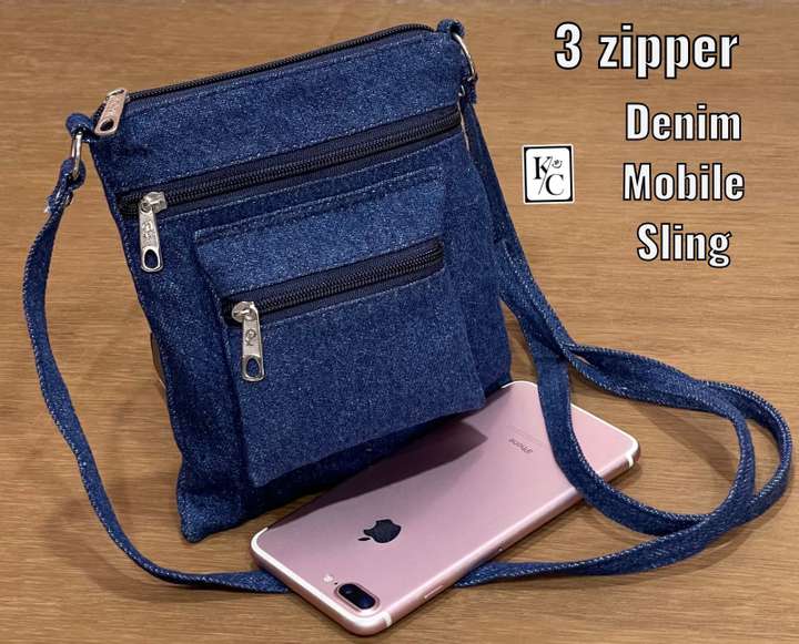 KC DESIGNER Blue Sling Bag Denim Mobile Pouch Cross Body Sling Bag for women Blue Price in India Flipkart