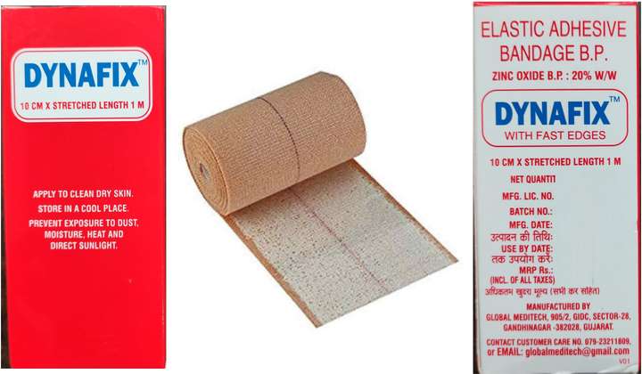 DYNAFIX Elastic Adhesive Bandage B.P 10CM Stretched Length 1M Pack Of 10 Crepe Bandage Price in India Buy DYNAFIX Elastic Adhesive Bandage B.P 10CM Stretched Length 1M Pack Of