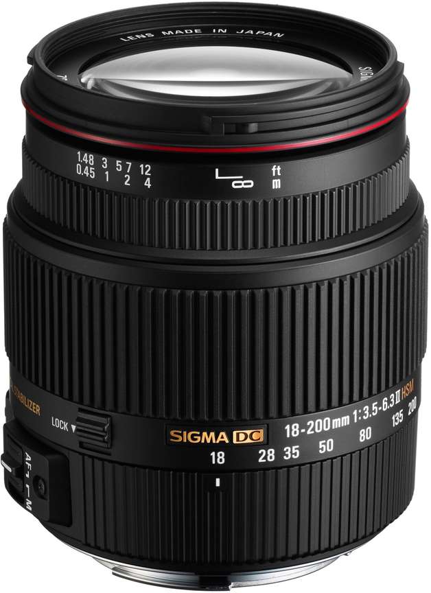 SIGMA 18 - 200 mm F3.5-6.3 II DC (OS) HSM for Canon Digital SLR 
