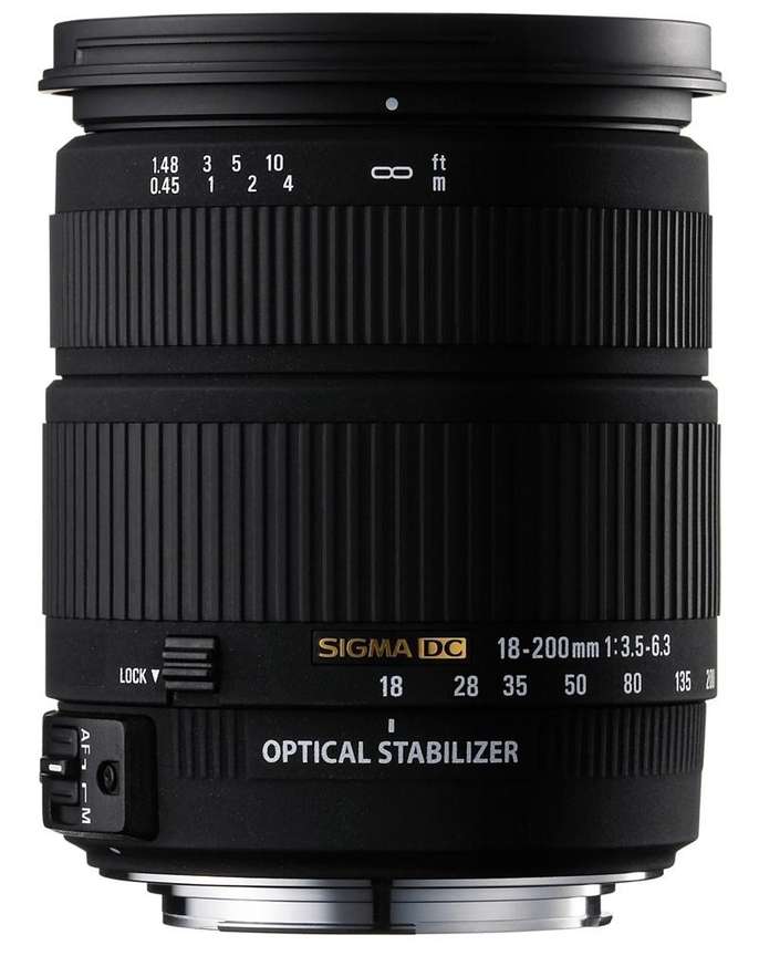 SIGMA 18 - 200 mm F3.5-6.3 II DC (OS) HSM for Canon Digital SLR 