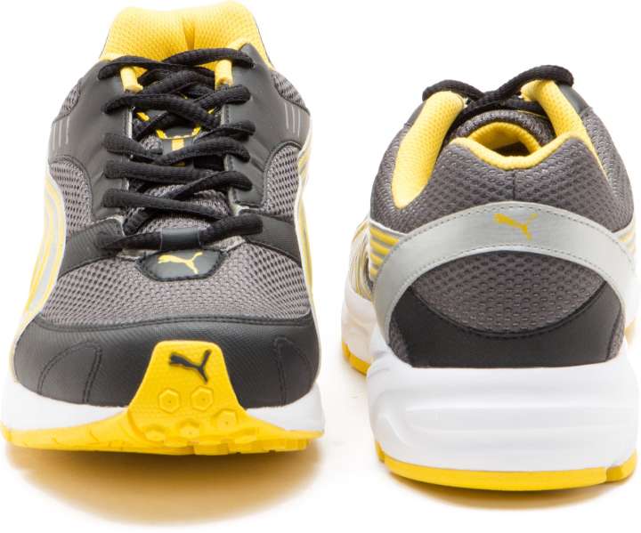 Grey and yellow puma shoes online