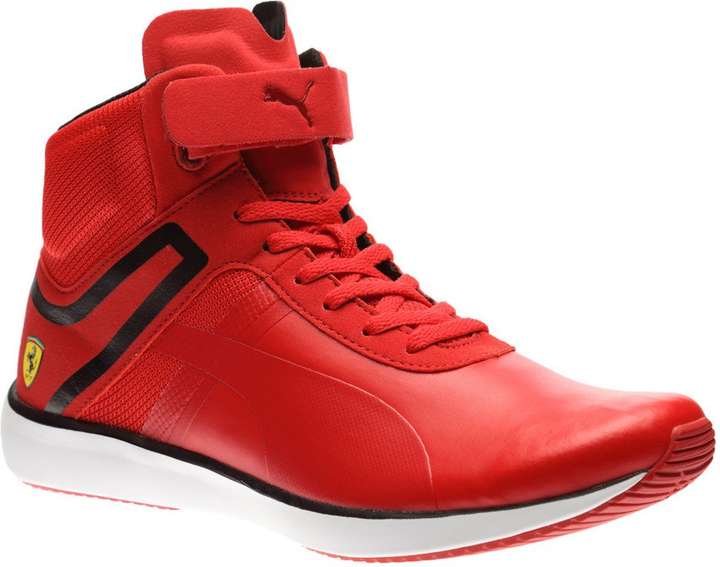 PUMA Ferrari F116 Skin Mid Men s High Tops Motorsport Shoes For Men Buy Rosso Corsa Puma Black Color PUMA Ferrari F116 Skin Mid Men s High Tops Motorsport Shoes For Men Online at