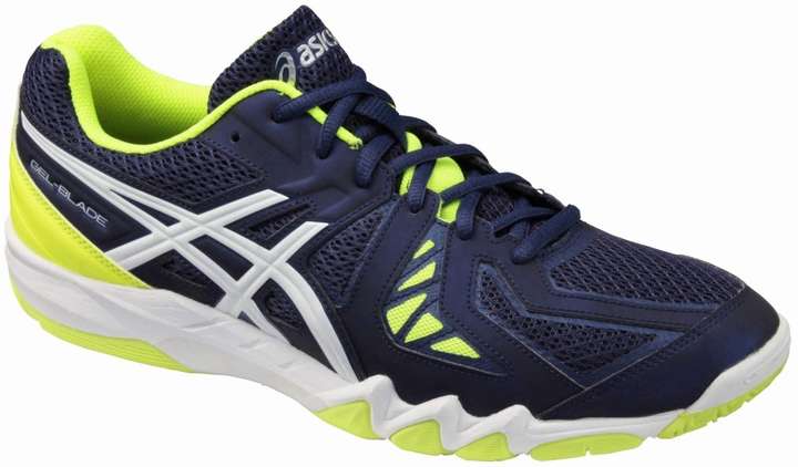 Asics Gel Blade 5 Men Badminton Shoes For Men Buy White Deep Cobalt Color Asics Gel Blade 5 Men Badminton Shoes For Men Online at Best Price Shop Online for Footwears in