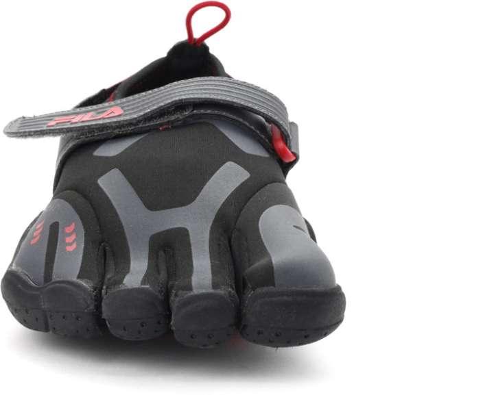 FILA Skeletoes Ez Slide Barefoot Shoes For Men Buy Black Silver Red Color FILA Skeletoes Ez Slide Barefoot Shoes For Men Online at Best Price Shop Online for Footwears in