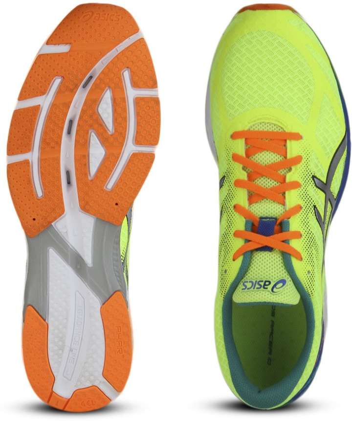 Asics Gel Ds Racer 10 Men Running Shoes For Men Buy FLASH YELLOW LIGHTNING BLUE Color Asics Gel Ds Racer 10 Men Running Shoes For Men Online at Best Price Shop Online for Footwears