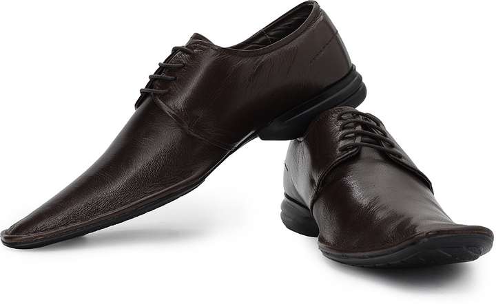 FRANCO LEONE Genuine Leather Lace Up Shoes For Men Buy Makhani Color FRANCO LEONE Genuine Leather Lace Up Shoes For Men Online at Best Price Shop Online for Footwears in