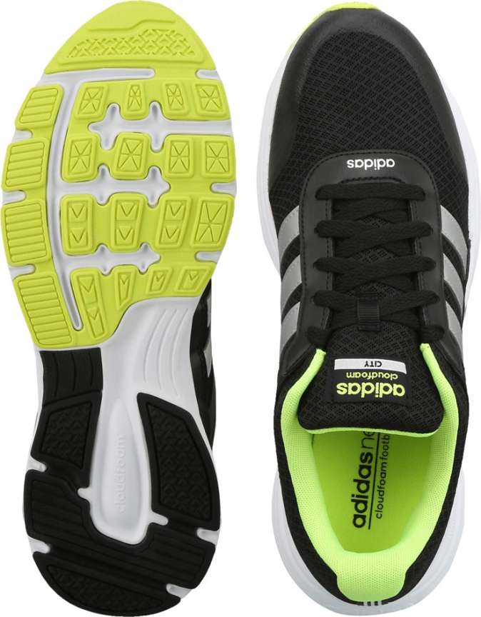 ADIDAS NEO CLOUDFOAM VS CITY Sneakers For Men Buy CBLACK MSILVE SYELLO Color ADIDAS NEO CLOUDFOAM VS CITY Sneakers For Men Online at Best Price Shop Online for Footwears in India