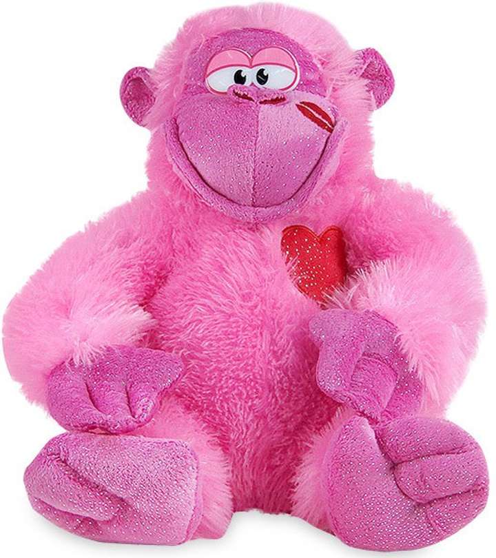 Pink gorilla stuffed animal store