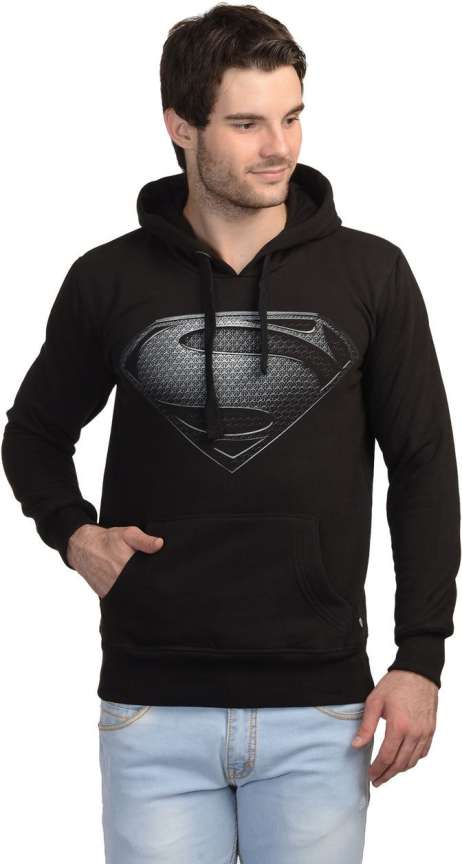 Black superman hoodie best sale