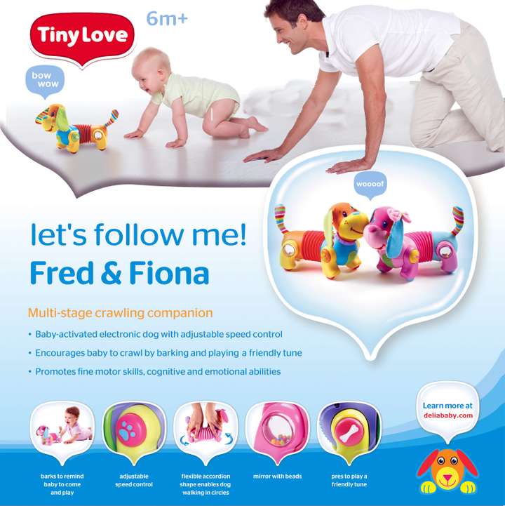 Tiny love follow me fred discount