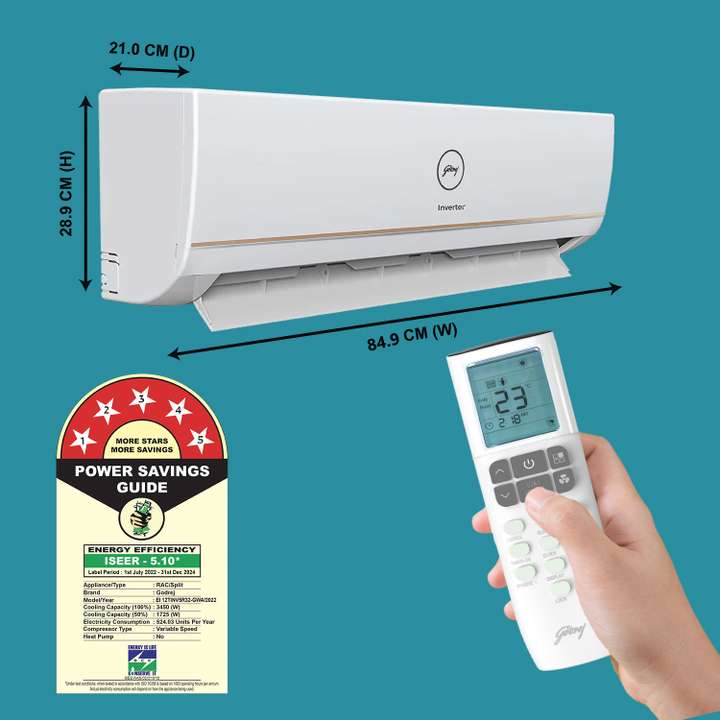 Flipkart Buy Godrej 5 in 1 Convertible Cooling 2023 Model 1 Ton 5 Star Split Inverter i sense Technology with Blue Fin Anti Corrosive Coating AC White Gold Online at best Prices In India