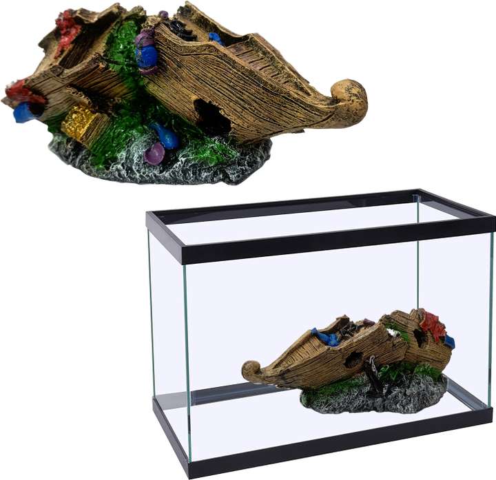 Jainsons Pet Products Aquarium Accessories Broken Ship Decorations for Fish Favors Sunken Ship Gravel Unplanted Substrate Price in India Buy Jainsons Pet Products Aquarium Accessories Broken Ship Deco...