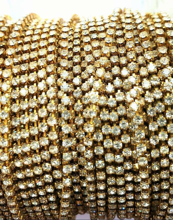 White stone chain for jewellery making top