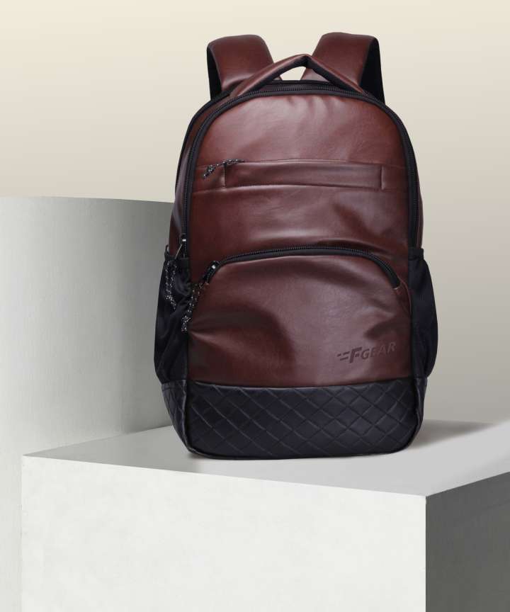 F GEAR Luxur 25 L Laptop Backpack Brown Price in India Flipkart