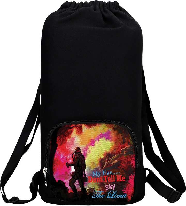 MY FAV No Pain No Gain Print Cotton Canvas Gym bag For Boys Girls 15 L Backpack MULTICOLOR Price in India Flipkart