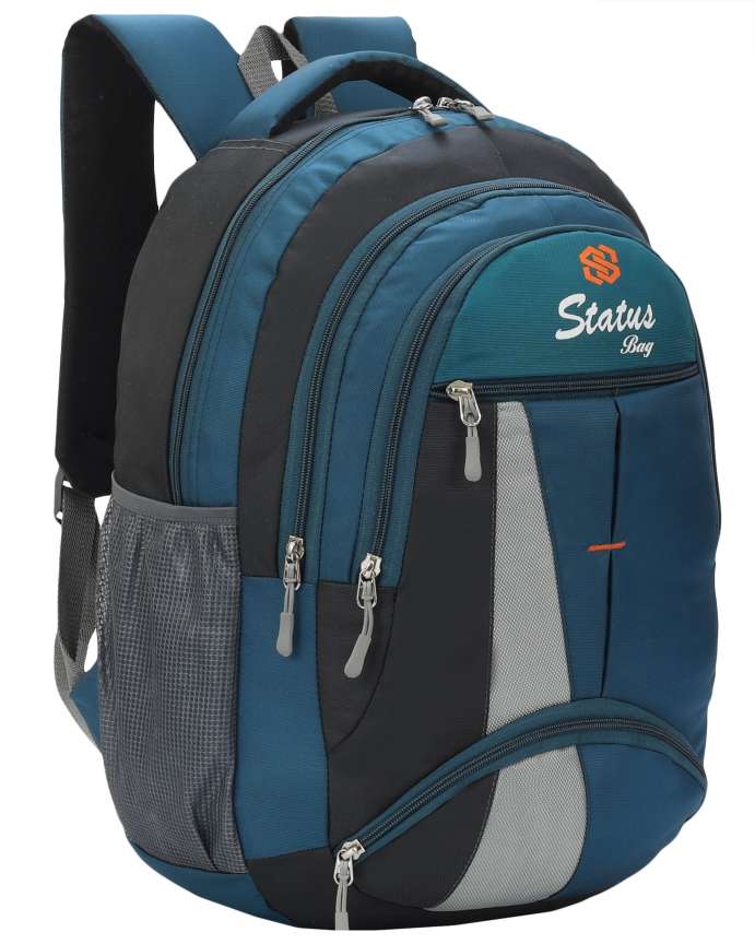 STATUS Lightweight School Bag Backpack for 6 to 10 Class Bag Waterproof Green 50 L Laptop Backpack T blue Price in India Flipkart