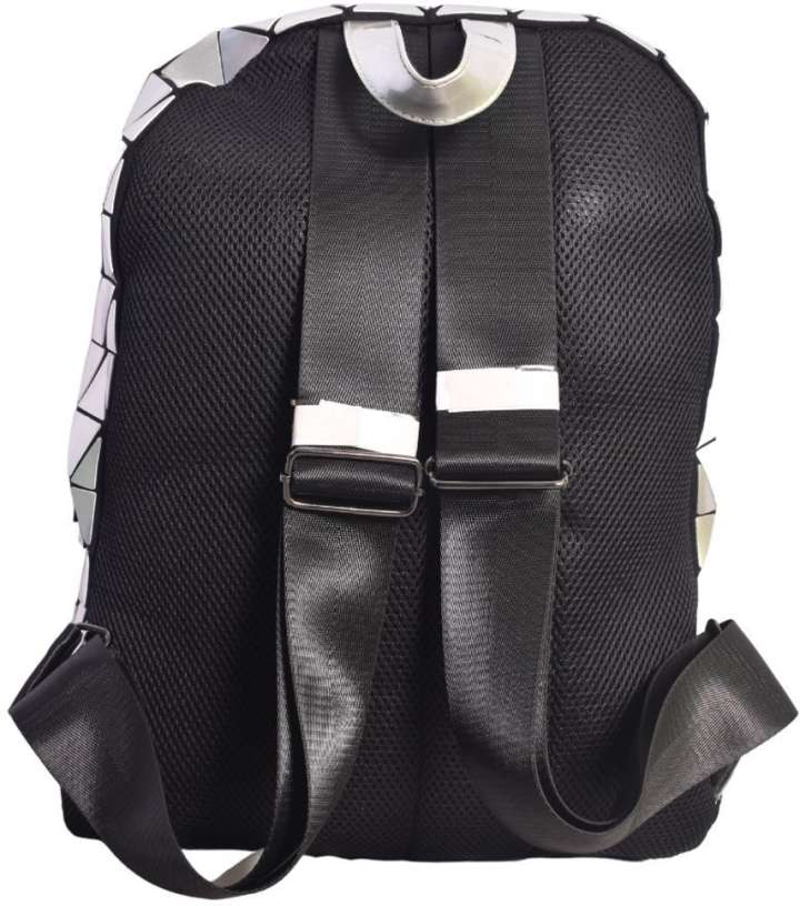 JIMMY JOLLY Sliver nylon Large Backpack Personalized Laptop iPad Tablet Travel School Bag 20 L Laptop Backpack Sliver Small Triangle Price in India Flipkart