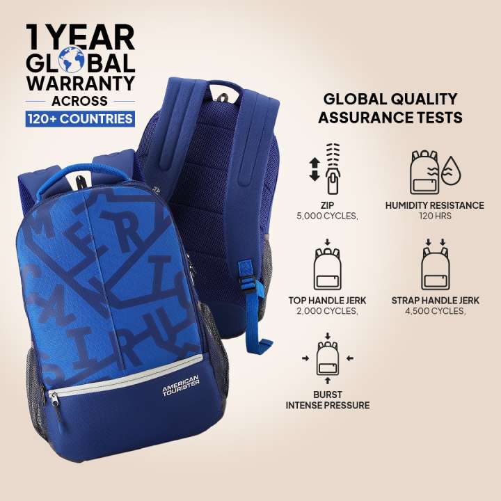 AMERICAN TOURISTER Fizz Sch Bag 32 L Backpack Blue Price in India Flipkart