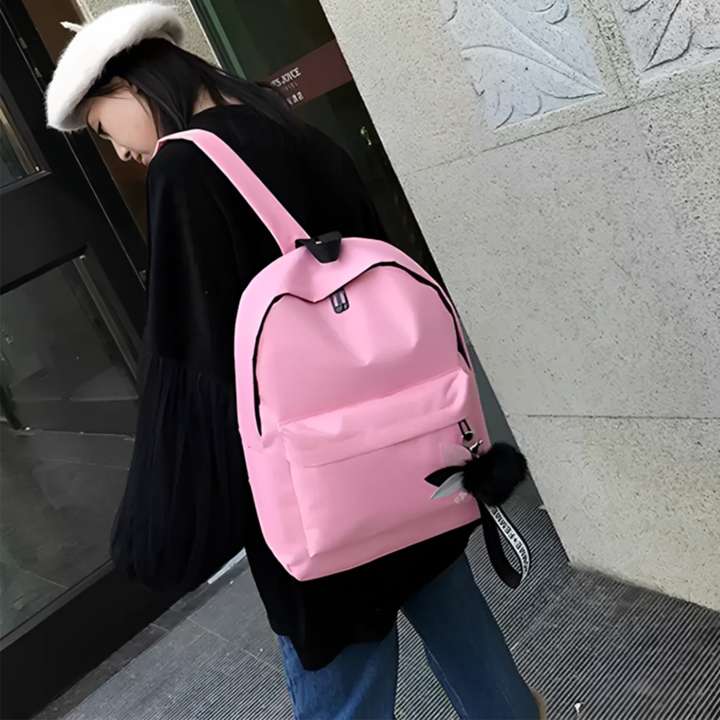 Hey Boi Baby Pink Leather Backpack For Boys And Girls 30 L Backpack Pink Price in India Flipkart