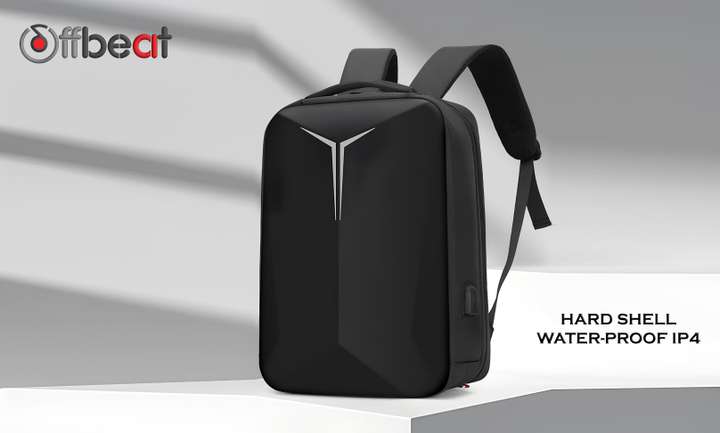 Offbeat Armored Hard shell Laptop backapcks series Fit 15.6 laptop Smart connectivity 27 L Laptop Backpack Black Price in India Flipkart