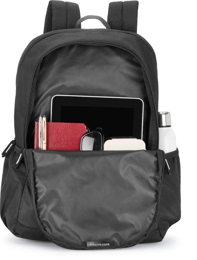 ARISTOCRAT Polyester 26L Marco Laptop Backpack H Black For Men Women 26 L Backpack Black Price in India Flipkart
