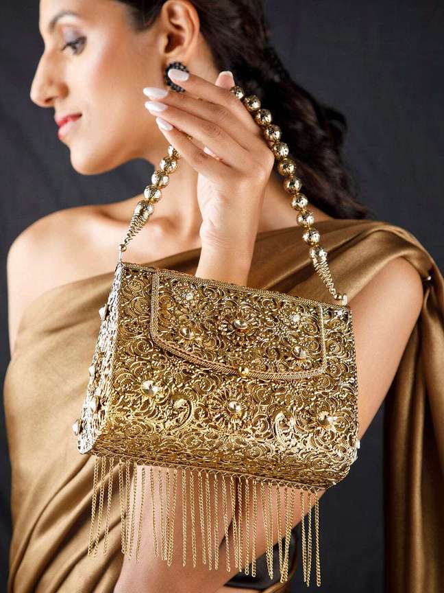 Golden colour bag online